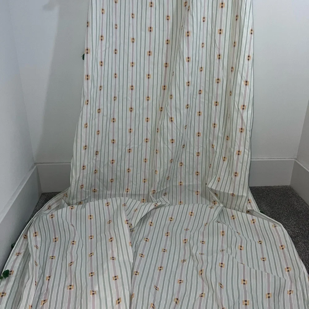 Anthropologie Nera Woven Tasseled Curtain one panel